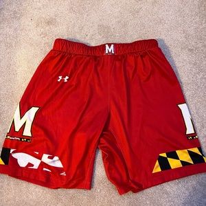 Maryland authentic basketball shorts size M